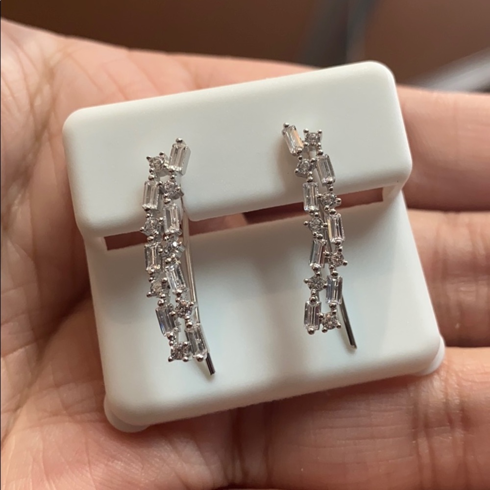 .925 silver long earrings